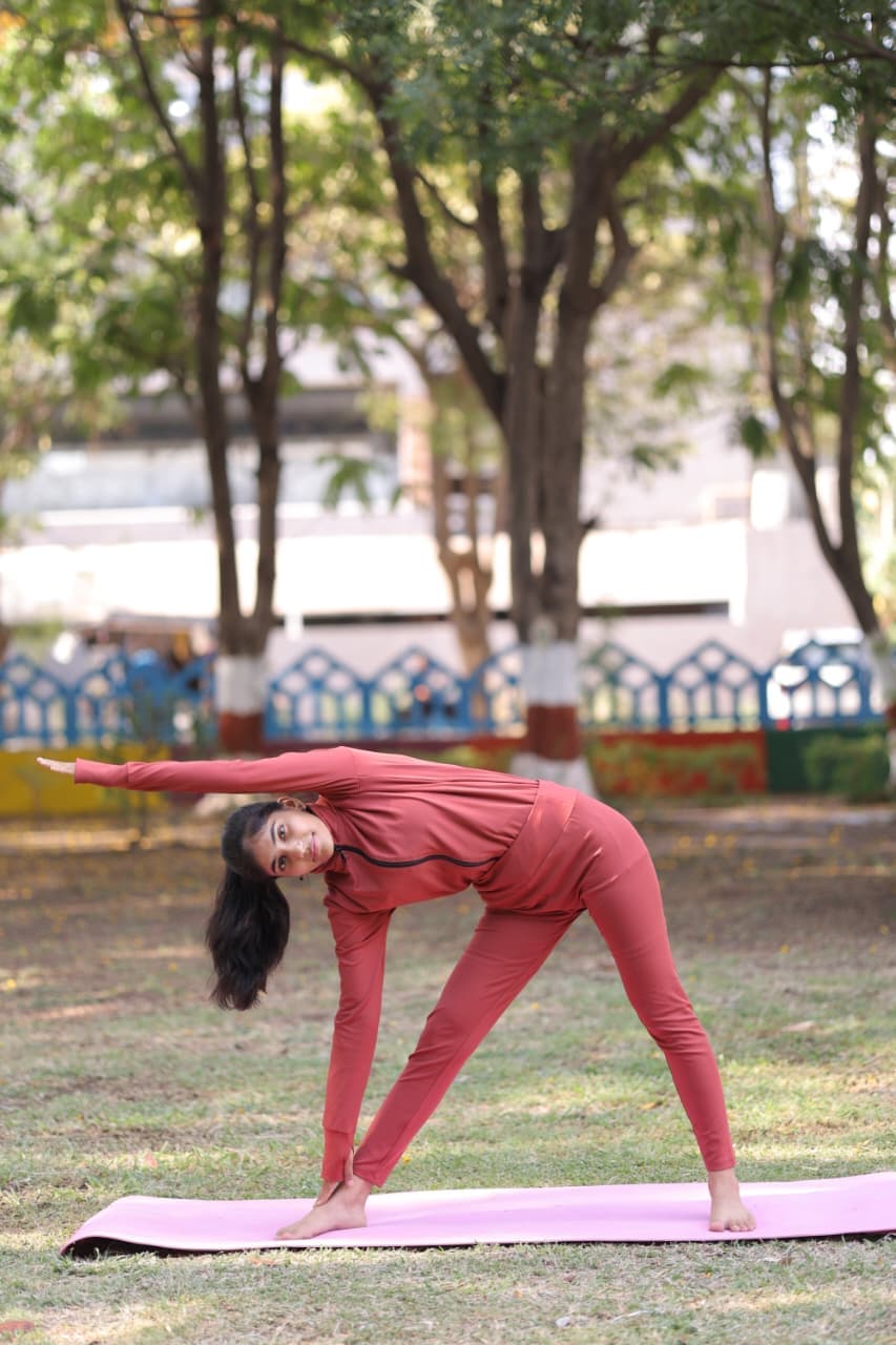 Group yoga class